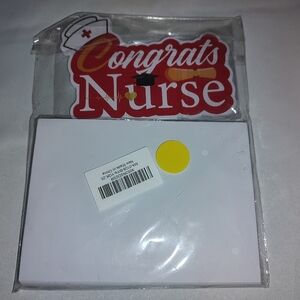Invitations say "Congrats Nurse" 25 pack includes envelopes NWT Graduation